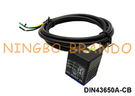 DIN43650A Wodoodporne złącze cewki zaworu elektromagnetycznego z formowanym kablem IP67 z diodą LED